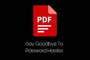 remove pdf password