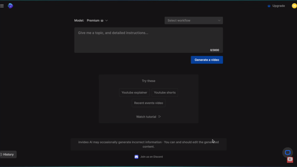 Invideo AI, video generation, AI video tool, YouTube shorts production